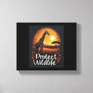 Giraffe of the Savanna Tank Top Canvas Print