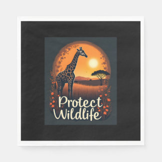 Giraffe of the Savanna Tank Top Napkin