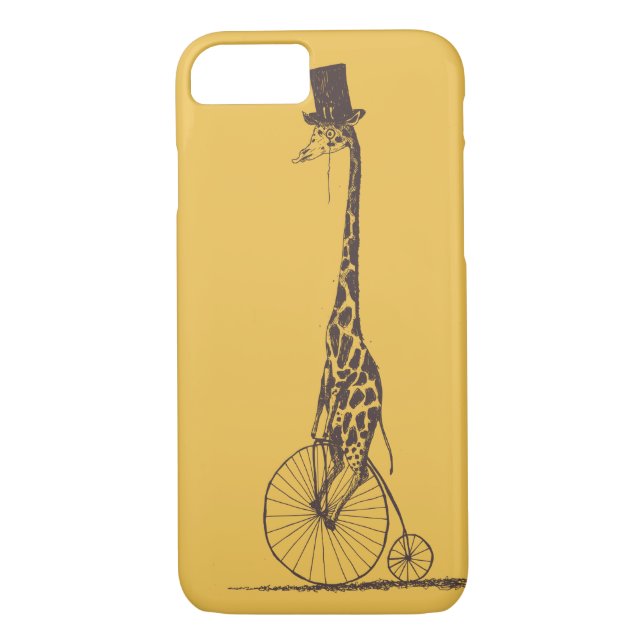 Giraffe on a Bicycle Case-Mate iPhone Case (Back)