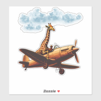 Giraffe on a plane
