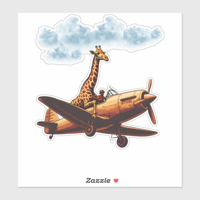 Giraffe on a plane (Sheet)