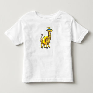 Giraffe on Beach with Swim ring & Sunglasses Toddler T-shirt