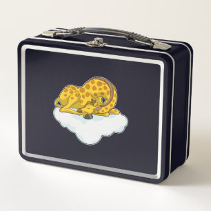 Giraffe on Clouds Metal Lunch Box