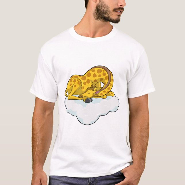 Giraffe on Clouds T-Shirt (Front)