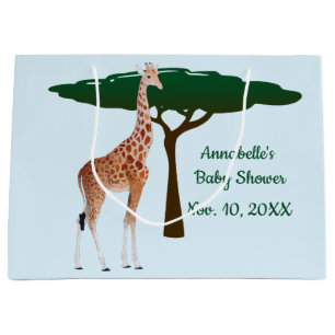 Giraffe On The Savanna Large Gift Bag
