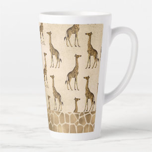Giraffe Or Élégant Chic élégant VintageLatte Mug