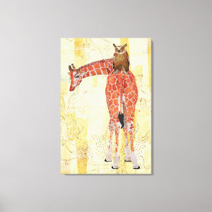 Giraffe & Owl Canvas