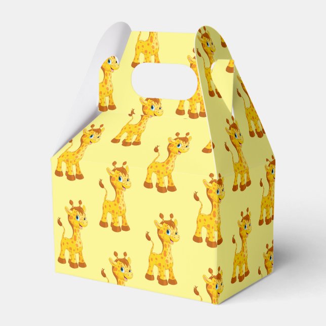 Giraffe Party Favour Box (Front Side)