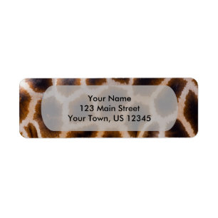 Giraffe Patches Spotted Skin Texture Template