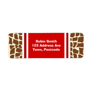 Giraffe pattern animal print