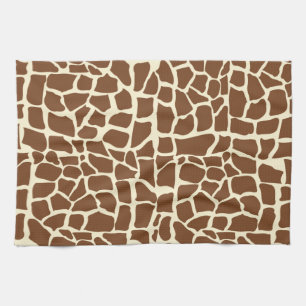 Giraffe pattern animal print kitchen towel