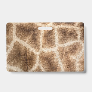Giraffe pattern badge