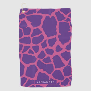Giraffe Pattern Golf Towel