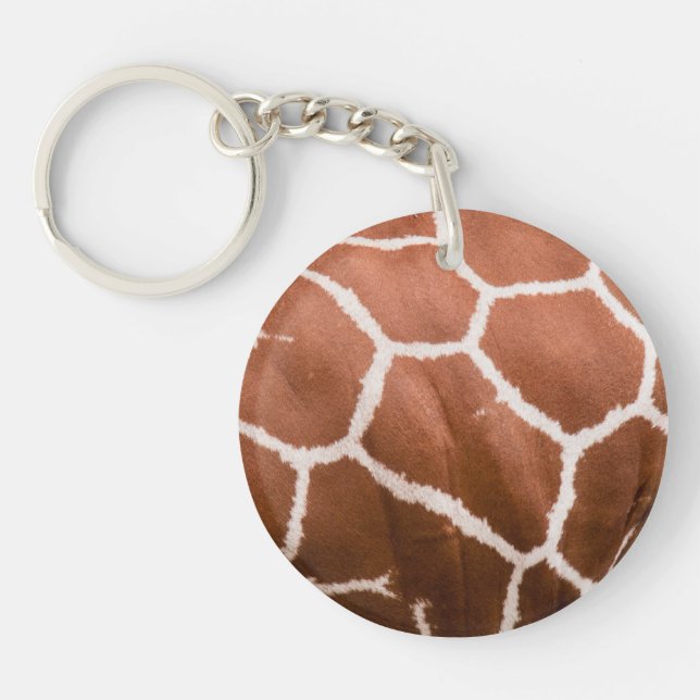 Giraffe pattern keychain (Front)