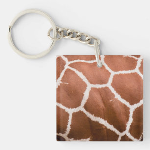 Giraffe pattern keychain