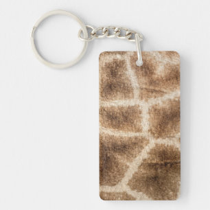 Giraffe pattern keychain