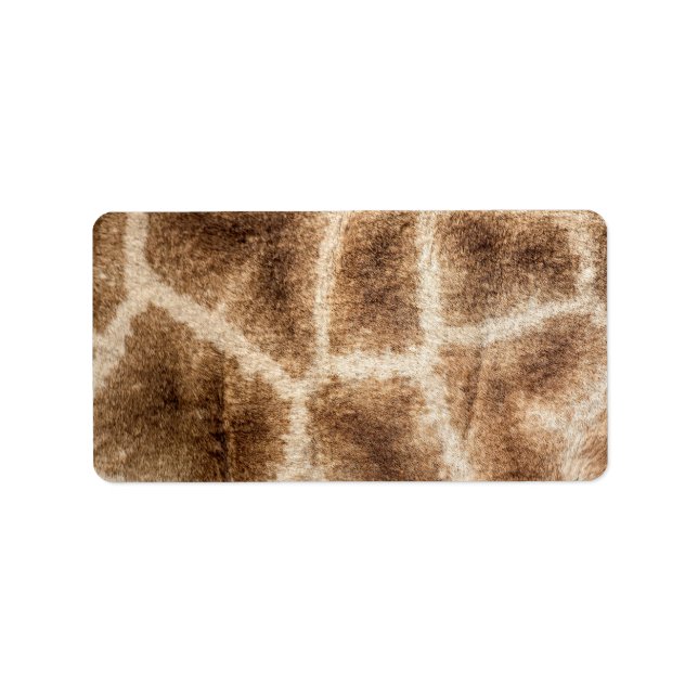 Giraffe pattern label (Front)