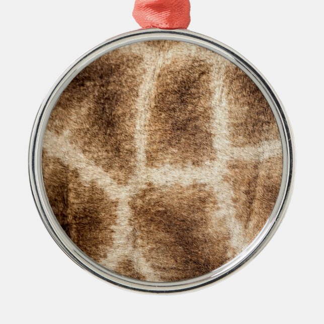 Giraffe pattern metal ornament (Front)