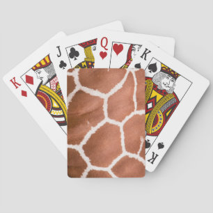 Giraffe pattern playing cards