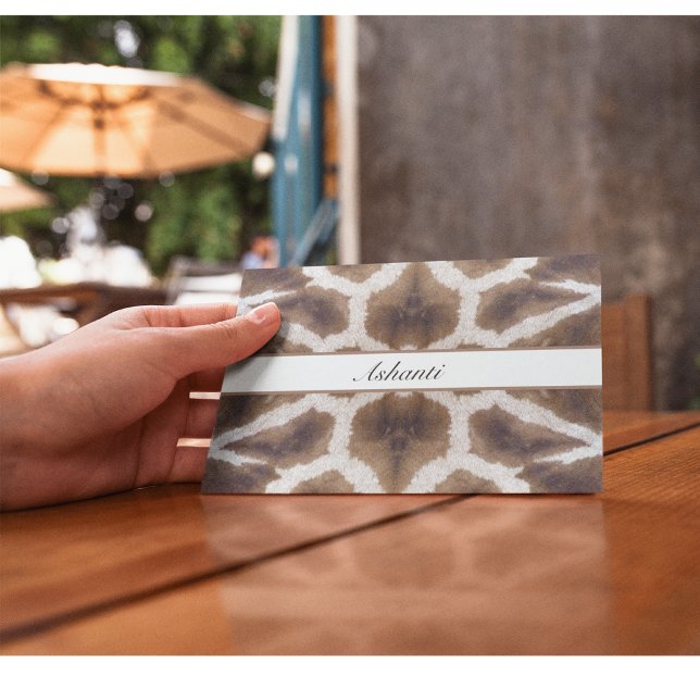 Giraffe pattern safari style customizable postcard (Creator Uploaded)