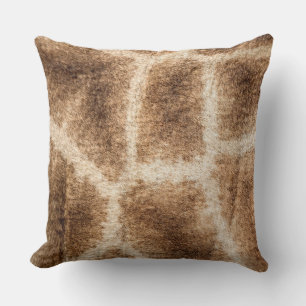 Giraffe pattern throw pillow