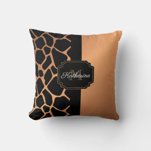 Giraffe Pattern Throw Pillow