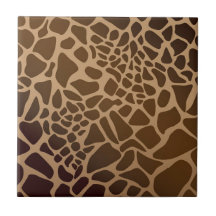 Giraffe Patterned Ceramic Tile