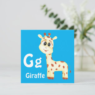 Giraffe personalize ABC: Letter G - Add Your Name