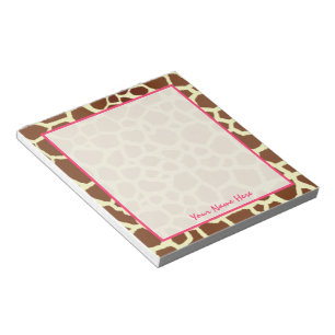 Giraffe Personalized Notepad
