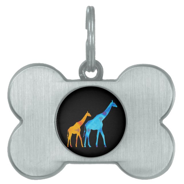 Giraffe Pet ID Tag (Front)