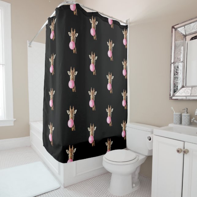  Giraffe Pink Bubble Gum Cute Funny Animal Lover  (In Situ)