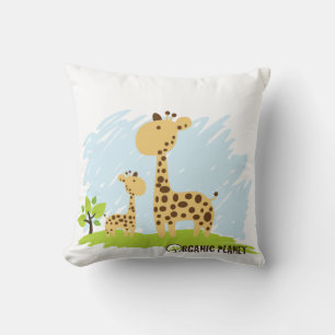 Giraffe Planète Bio Personnalisé Coussins de coton