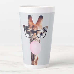 GIRAFFE PORTANT DES LUNETTES DE CAFÉ MUG
