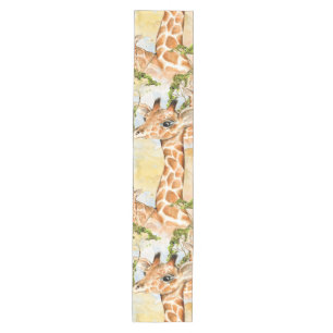 Giraffe Portrait Animal Picture Medium Table Runner