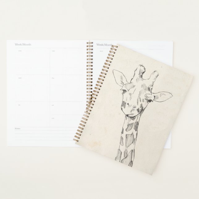 Giraffe Portrait | Croquis (Devant avec enveloppe)