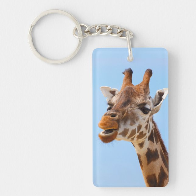 Giraffe Portrait key chain (Front)