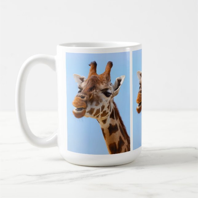 Giraffe Portrait mugs - choose style (Left)