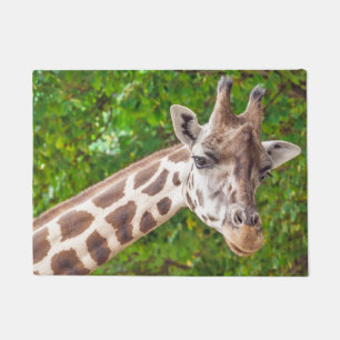 Giraffe Portrait Photo Doormat