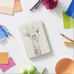 Giraffe Portrait Sketch iPad Mini Cover<br><div class="desc">This neutral coloured sketch features a smiling giraffe | By Jennifer Goldberger</div>