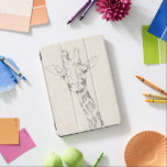 Giraffe Portrait | Sketch iPad Pro Cover<br><div class="desc">This neutral coloured sketch features a smiling giraffe | By Jennifer Goldberger</div>