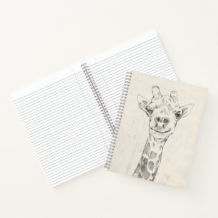 Giraffe Portrait Sketch Notebook