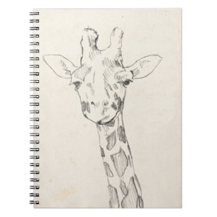 Giraffe Portrait Sketch Notebook