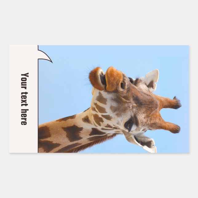 Giraffe Portrait stickers (Front)