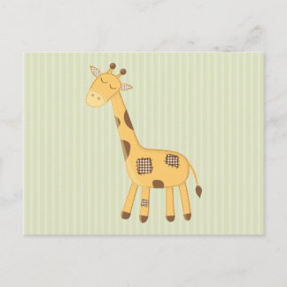 giraffe postcard
