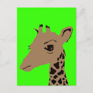 giraffe postcard