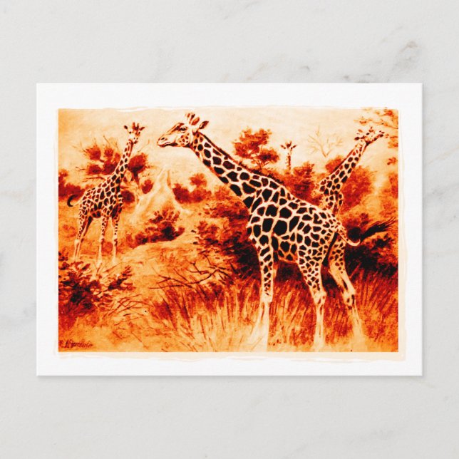 Giraffe Postcard (Front)