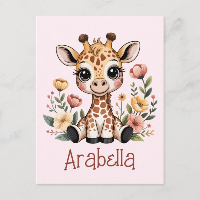 Giraffe Postcard (Front)