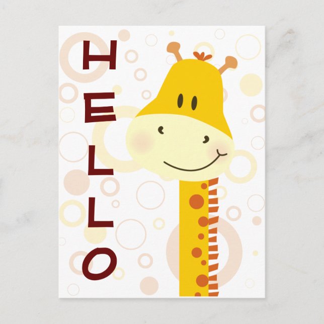 Giraffe Postcard (Front)