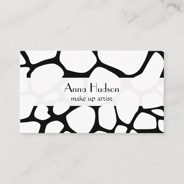 Giraffe Print, Animal Print, Jungle, Safari Business Card (Front)