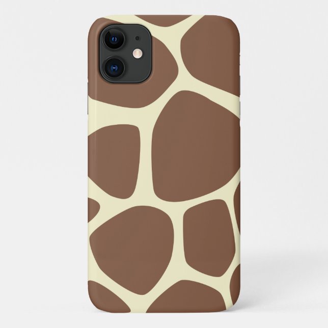 Giraffe Print, Brown Giraffe, Animal Print, Jungle Case-Mate iPhone Case (Back)